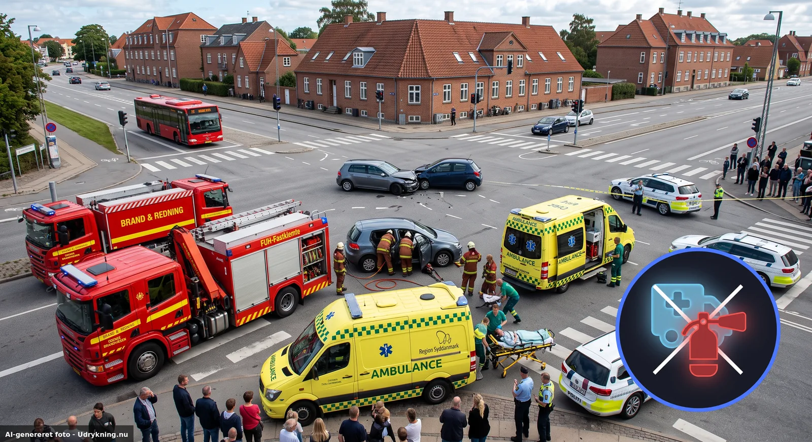 AI-genereret illustration af brand