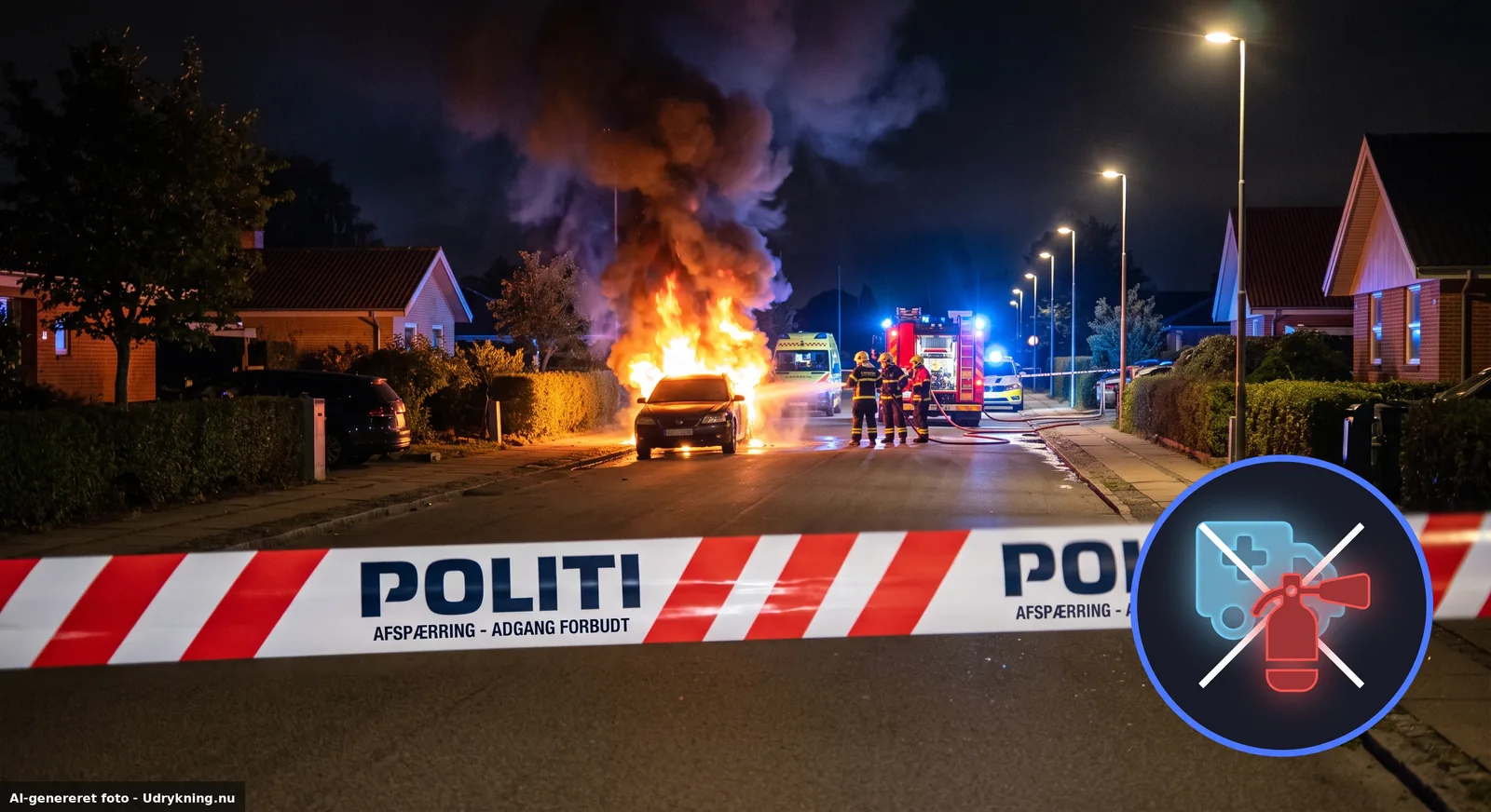 AI-genereret illustration af brand